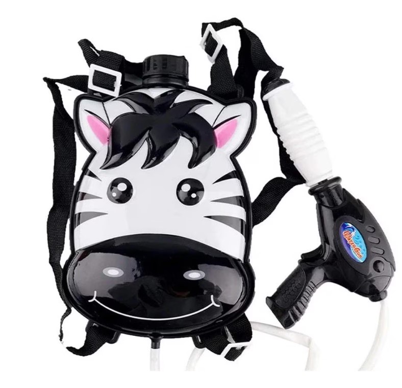 Pistol de apa cu rezerva apa in mini rucsac Wave Mini Zebra - poza 1