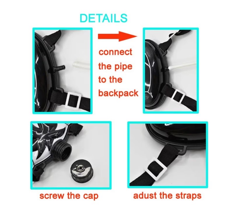 Pistol de apa cu rezerva apa in mini rucsac Wave Mini Zebra - poza 5