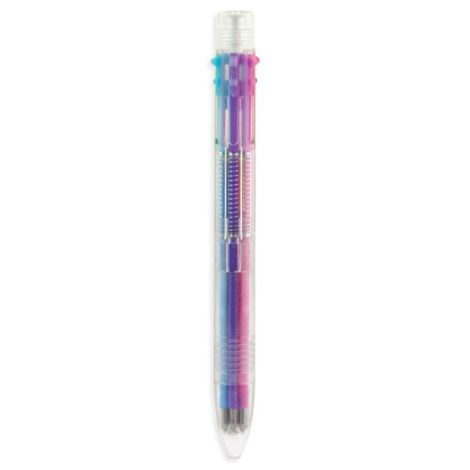 Pix cu gel multicolor cu 6 culori si mecanism retractabil - poza 3