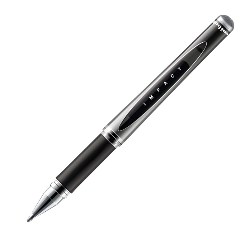 Pix cu gel Uni-ball Signo Broad UM-153S, 1.0mm, cu capac, corp transparent, grip cauciucat