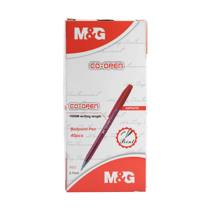 Pix MG cu capac, varf 0.7 mm, cerneala rosie