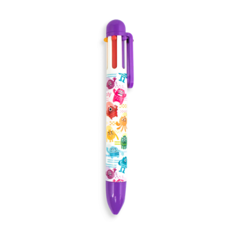 Pix multicolor cu 6 culori si mecanism retractabil Monstruleti - poza 2