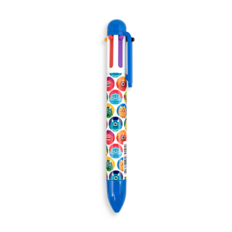 Pix multicolor cu 6 culori si mecanism retractabil Monstruleti - poza 4