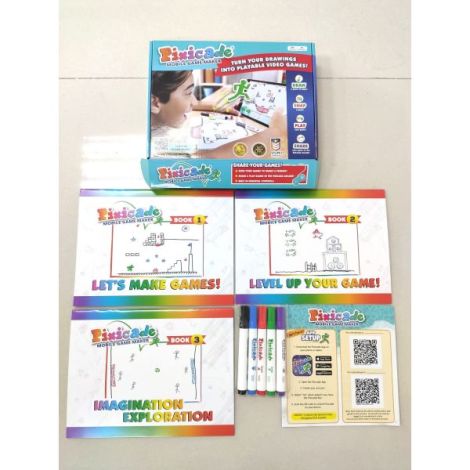 Pixicade - kit creativ multipremiat pentru a transforma desenele copiilor in jocuri video pentru mobil sau tableta, editie jo - poza 2