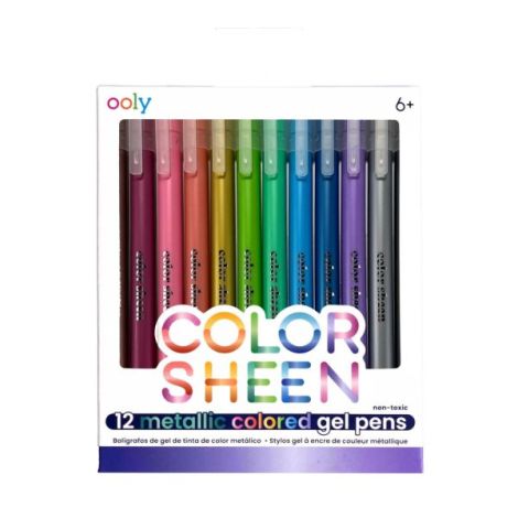 Pixuri cu gel colorate Metalice Color Sheen - Set de 12 - poza 1