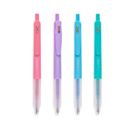 Pixuri retractabile cu gel si sclipici, Oh My Glitter!, set 4 culori - poza 2