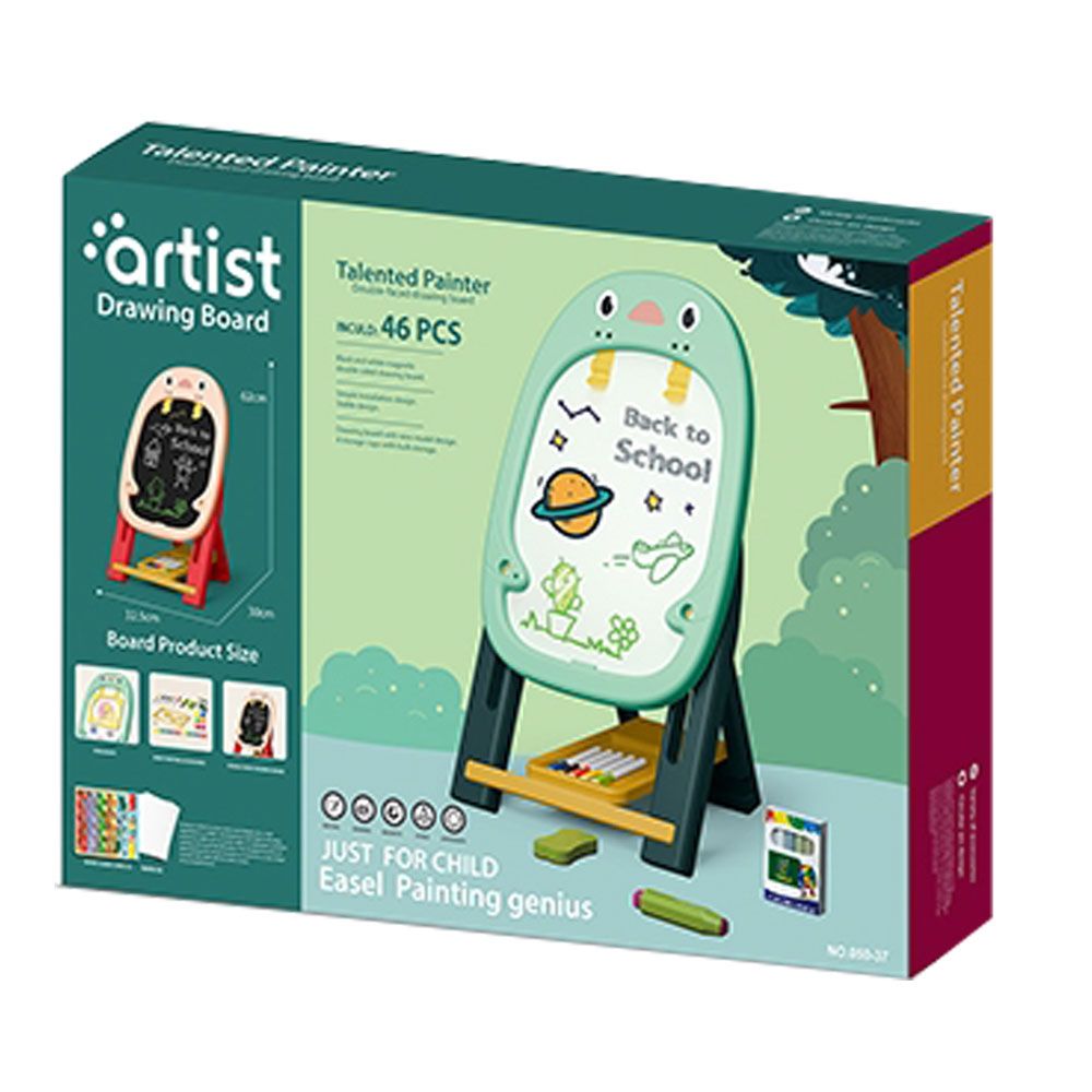 Plansa de desen magnetica cu 2 fete Ocie Artist Green - poza 2