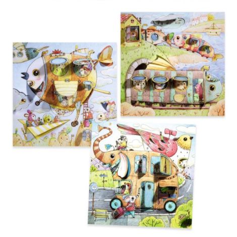 Planse de colorat cu surprize Calatoria lui Malo, Djeco - poza 5