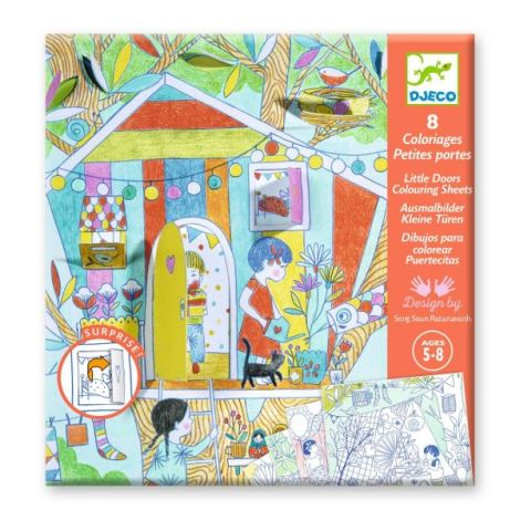 Planse de colorat cu surprize Jocurile Ninei, Djeco - poza 1