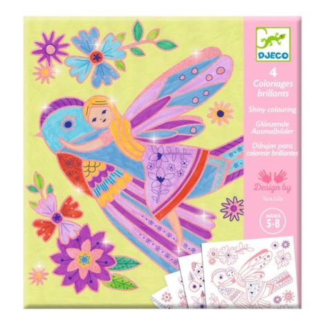 Planse de colorat Fapturi inaripate, Djeco - poza 1