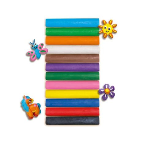 Plastilina colorata pentru copii (12x180 gr.) - poza 3