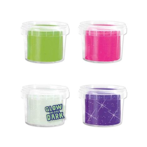 Plastilina colorata vegana Glow Feel Good 4 x 90gr - poza 2