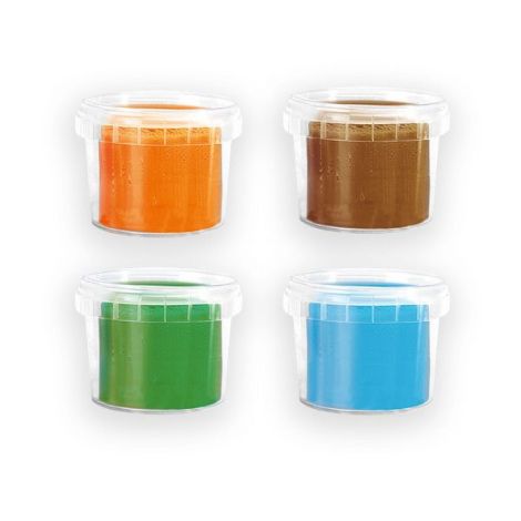 Plastilina colorata vegana pentru copii SES Nature 4 x 90 gr - poza 2