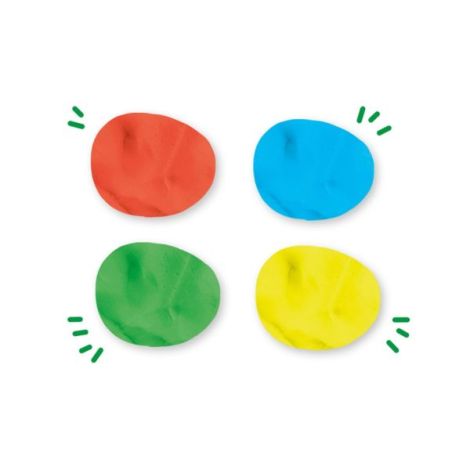 Plastilina colorata vegana pentru copii SES Pure 4 x 90 gr - poza 3