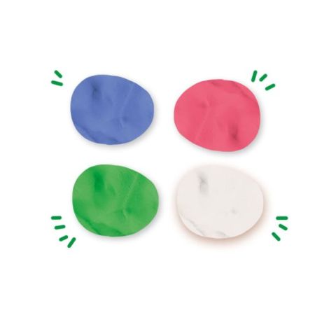 Plastilina colorata vegana pentru copii SES Relax 4 x 90 gr - poza 3