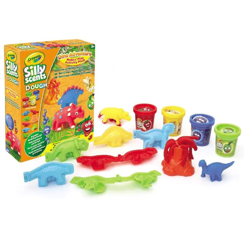 Plastilina parfumata Crayola cu forme Dinozaur 226g - poza 1