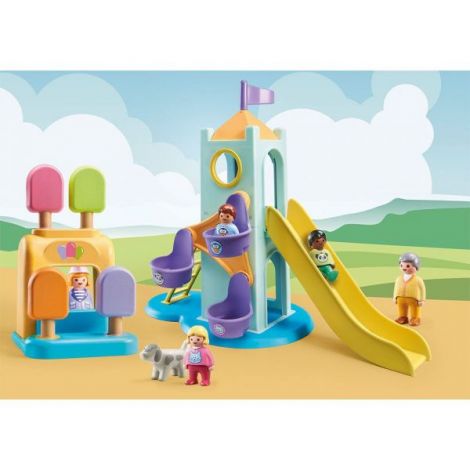 PLAYMOBIL - 1.2.3 CASTEL DE AVENTURA CU STAND DE INGHETATA - poza 2