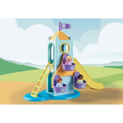 PLAYMOBIL - 1.2.3 CASTEL DE AVENTURA CU STAND DE INGHETATA - poza 5