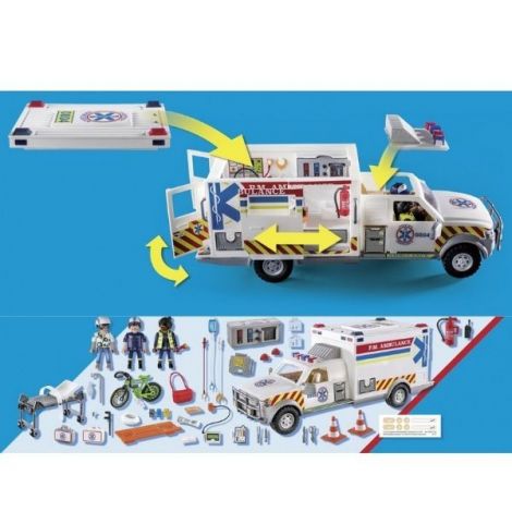 Playmobil - Ambulanta Cu Lumini Si Sunete - poza 5