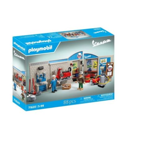 Playmobil - Atelier cu vespa rosie - poza 2