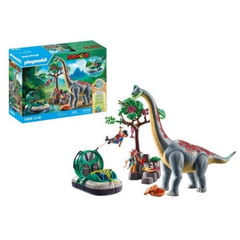 Playmobil - Brachiosaurus si hovercraft Playmobil - poza 1