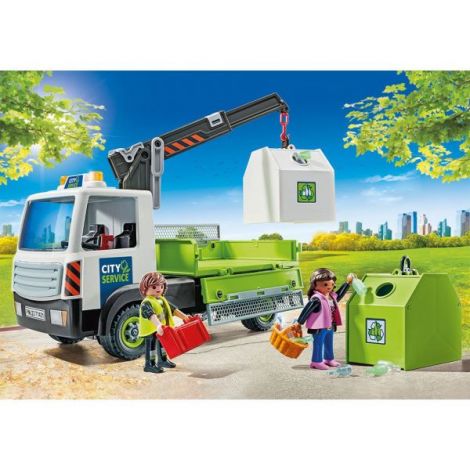 Playmobil - Camion De Reciclare Sticla Cu Container - poza 2