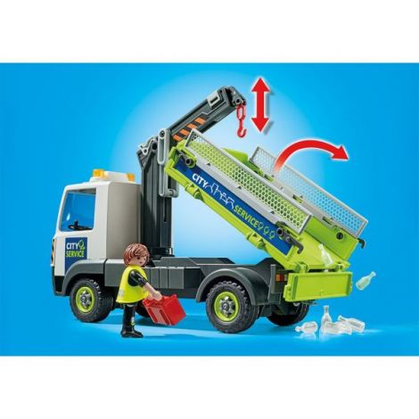 Playmobil - Camion De Reciclare Sticla Cu Container - poza 4