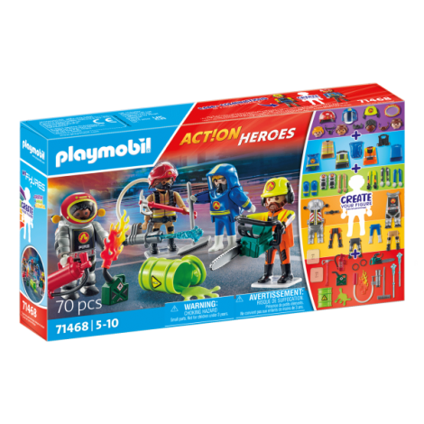Playmobil-CREEAZA PROPRIA FIGURINA ECHIPA DE POMPIERI - poza 1