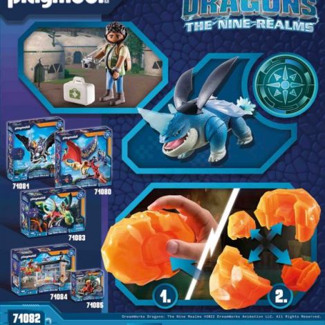 Playmobil - Dragons: Plowhorn & D'Angelo - poza 5