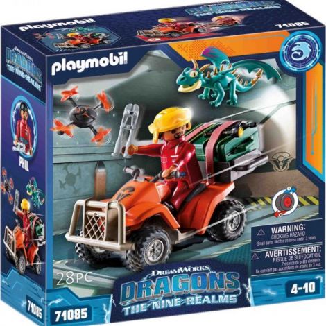 Playmobil - Dragons: Vehiculul Lui Icaris Si Phil - poza 2