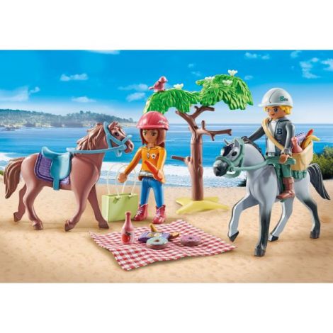 Playmobil-DRUMETIE LA PLAJA CU CAII AMELIA SI BEN - poza 3