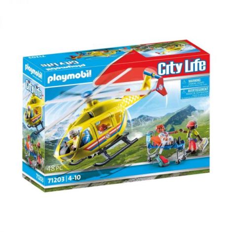Playmobil - Elicopter Galben De Salvare - poza 2