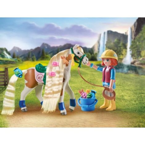 Playmobil - Ellie si cal cu par - poza 1