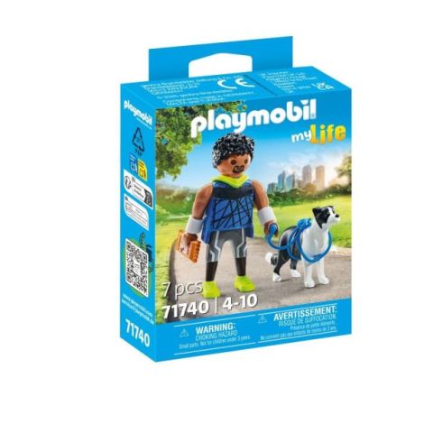 Playmobil - Figurina alergator cu animalut de colectie caine Border Collie - poza 2