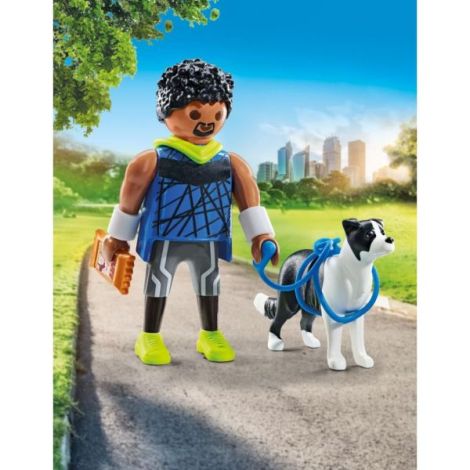 Playmobil - Figurina alergator cu animalut de colectie caine Border Collie - poza 5