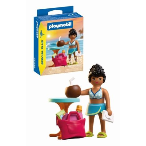 Playmobil - Figurina femeie in vacanta la plaja - poza 1