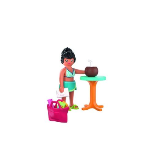 Playmobil - Figurina femeie in vacanta la plaja - poza 3