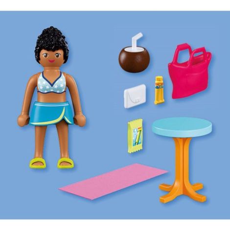 Playmobil - Figurina femeie in vacanta la plaja - poza 4