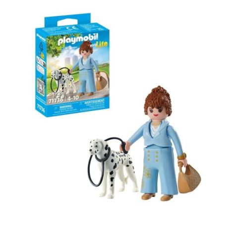 Playmobil - Figurina manager cu animalut de colectie caine Dalmatian - poza 1
