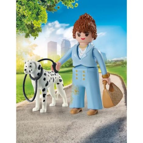 Playmobil - Figurina manager cu animalut de colectie caine Dalmatian - poza 5