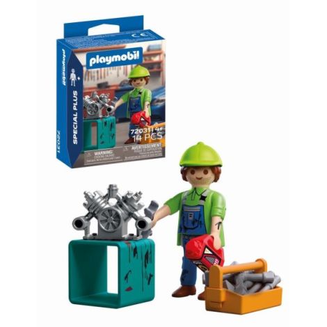Playmobil - Figurina mecanic cu accesorii - poza 1