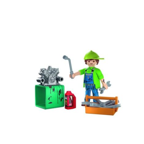 Playmobil - Figurina mecanic cu accesorii - poza 3