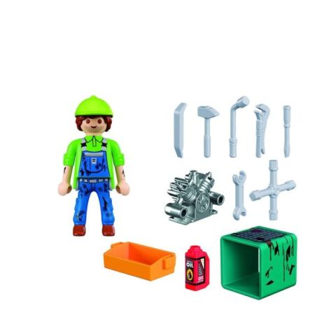 Playmobil - Figurina mecanic cu accesorii - poza 4