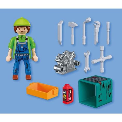 Playmobil - Figurina mecanic cu accesorii - poza 5