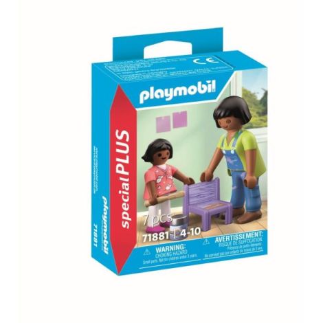 Playmobil - Figurina mesterita cu fetita - poza 2