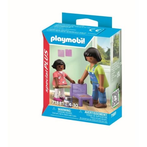 Playmobil - Figurina mesterita cu fetita - poza 3