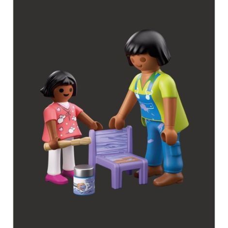 Playmobil - Figurina mesterita cu fetita - poza 5