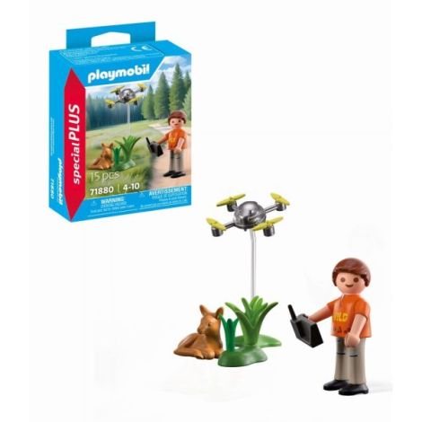 Playmobil - Figurina salvator cu drona - poza 1