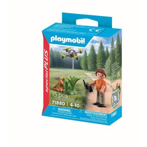 Playmobil - Figurina salvator cu drona - poza 3
