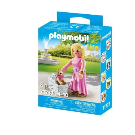 Playmobil - Figurina trendy cu animalut de colectie caine Chihuahua - poza 3
